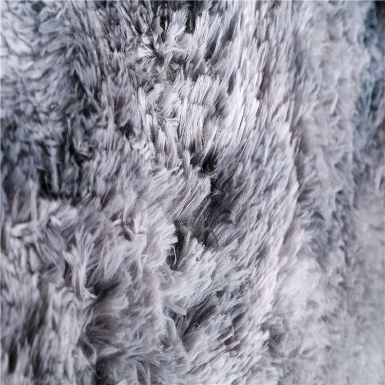 Shaggy Rugs for Sale Tie-dyed Plain Fluffy Pv Plush Area Carpet Tianjin