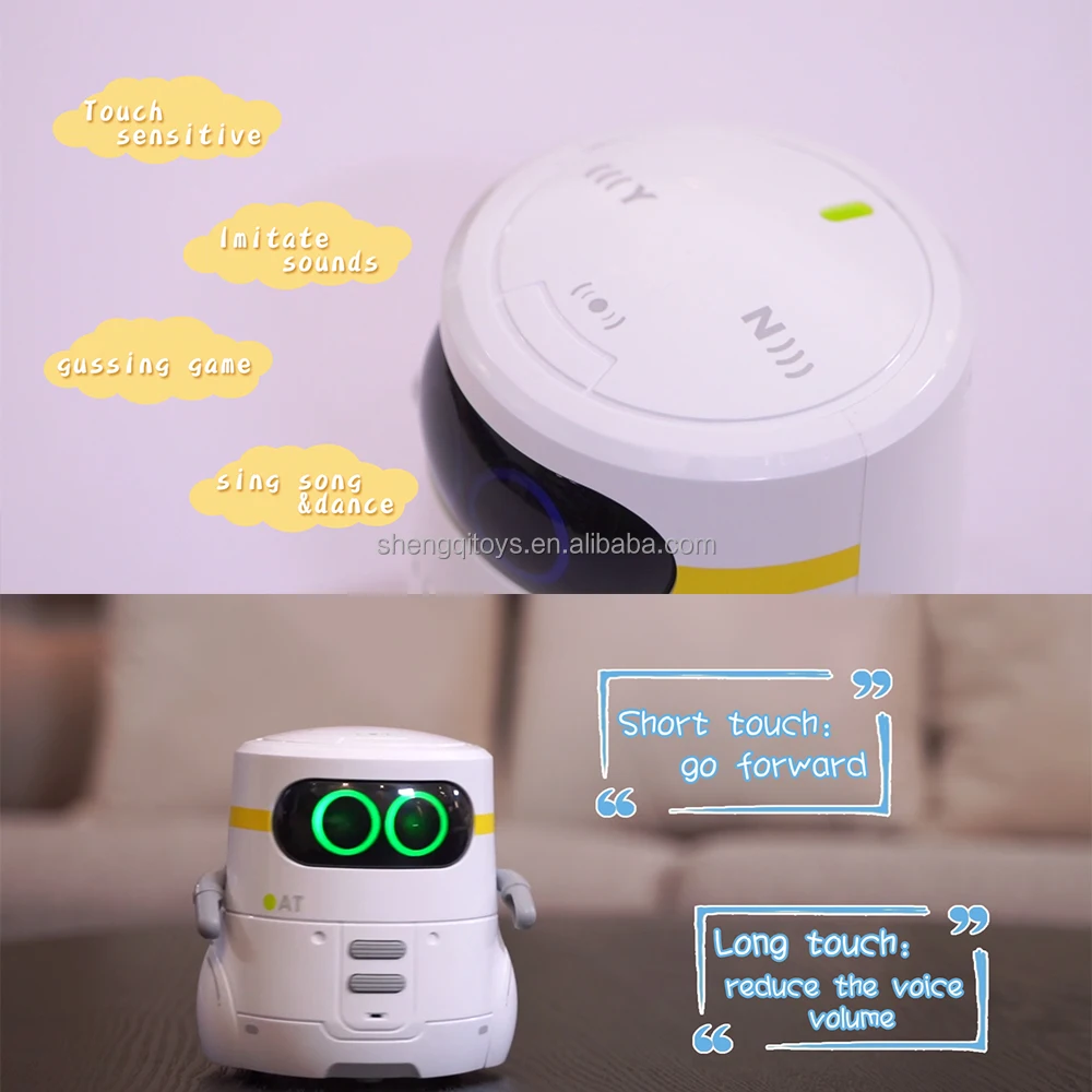 LK Toys Robot Interactive Robot Companion Smart Talking Robot with Voice Control Touch Sensor Dancing Singing Recording Repeat