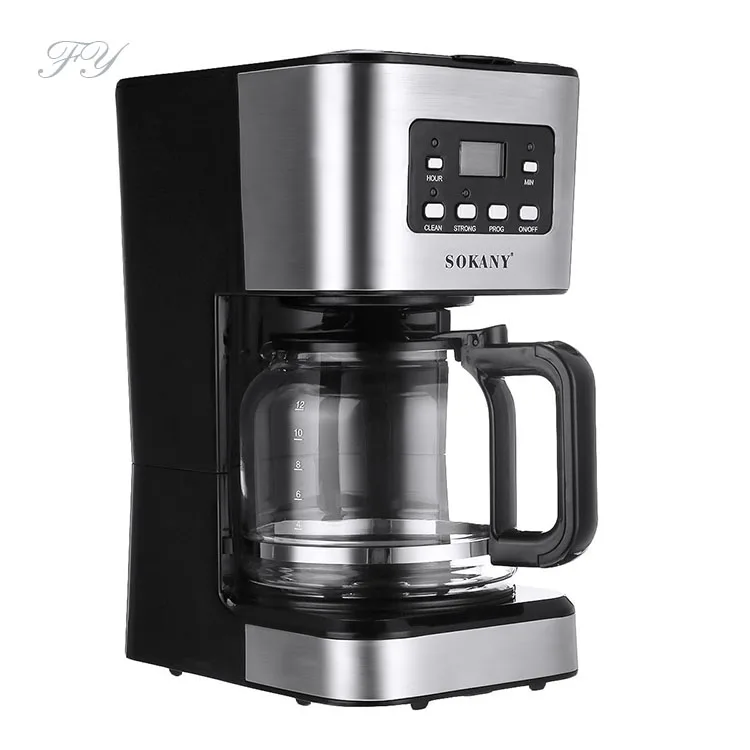 EU spot wholesale Coffee machine with grinder 950w electric American drip coffee machine bean to cup coffee makers