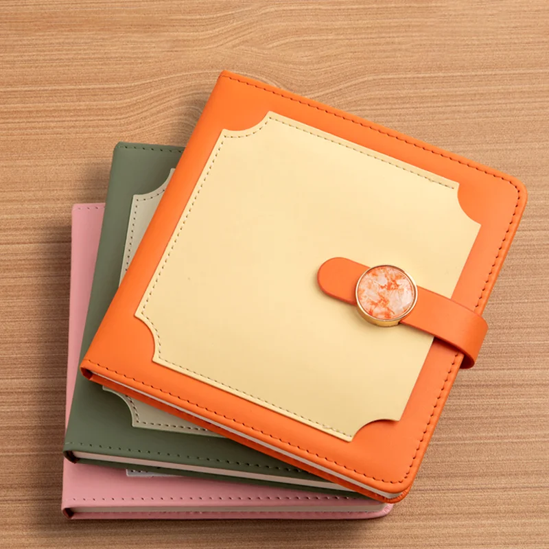 Customized multi-color mixed batch PU leather A7 daily pocket notebook mini portable cute promotional notebook