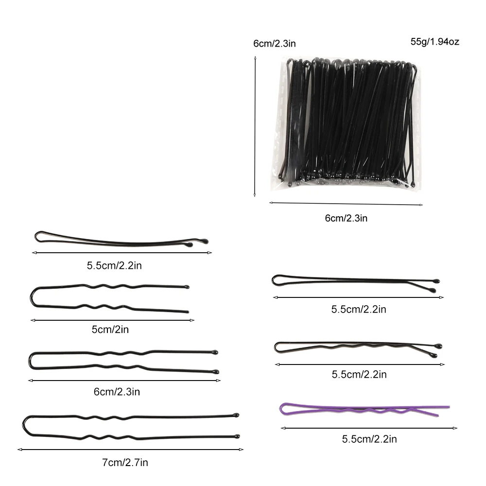 Rosa Bessie Woman Metal Bobby Pin Bag Packing Hair Pin Suitable for All Hair Types