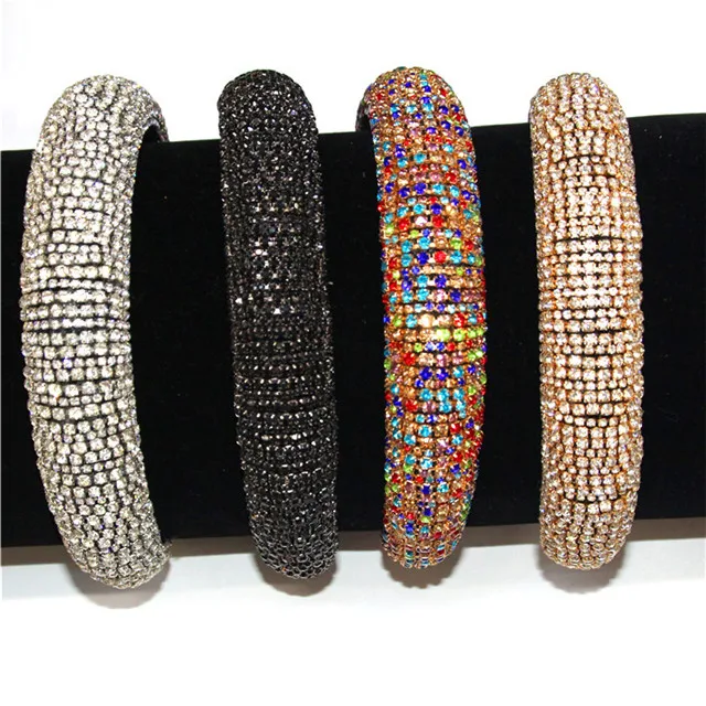 JRX New Arrival Luxury Diamond Headband Rhinestone Fashion Handmade Hairband For Women