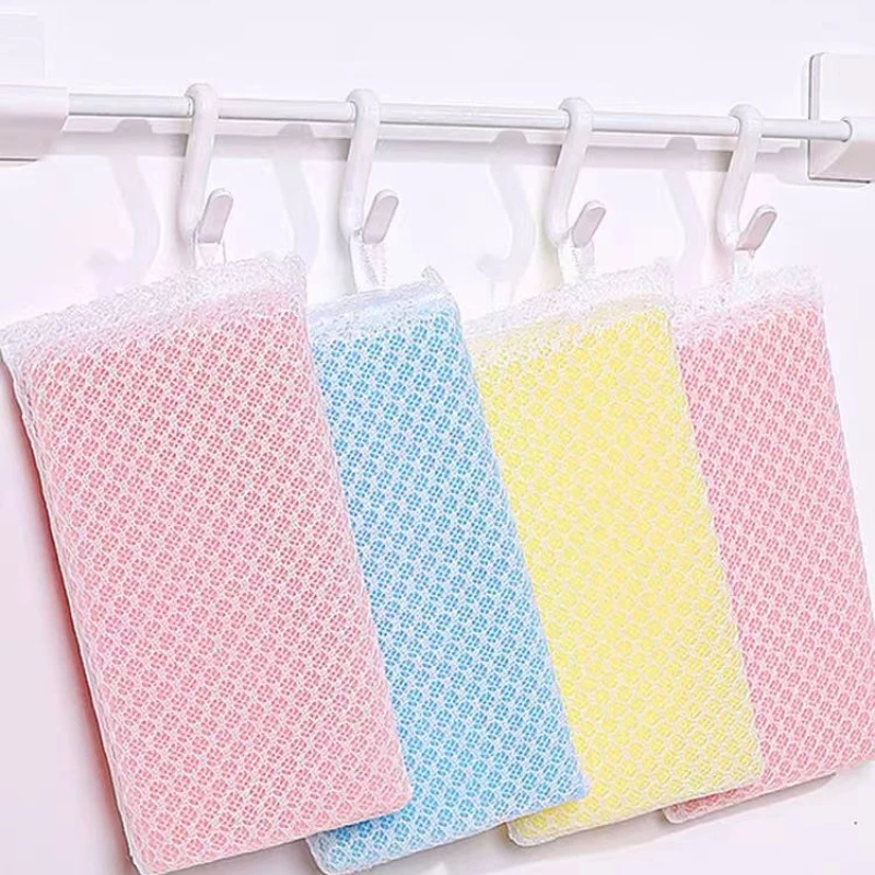 Kitchen Dish Washing Net cloth sponge Cleaning Pad Non Scratch Scrubbing Washing All-Purpose Sponges Scrub and Scrubbers