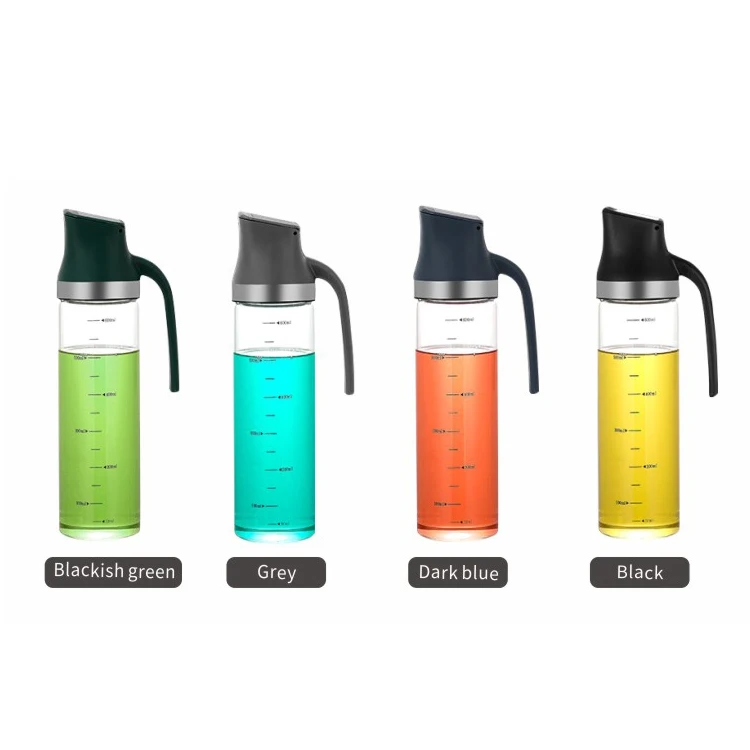 
Glass Olive Oil Bottle Dispenser Vinegar and Soy Sauce Seasoning Pot Oil Dispenser 