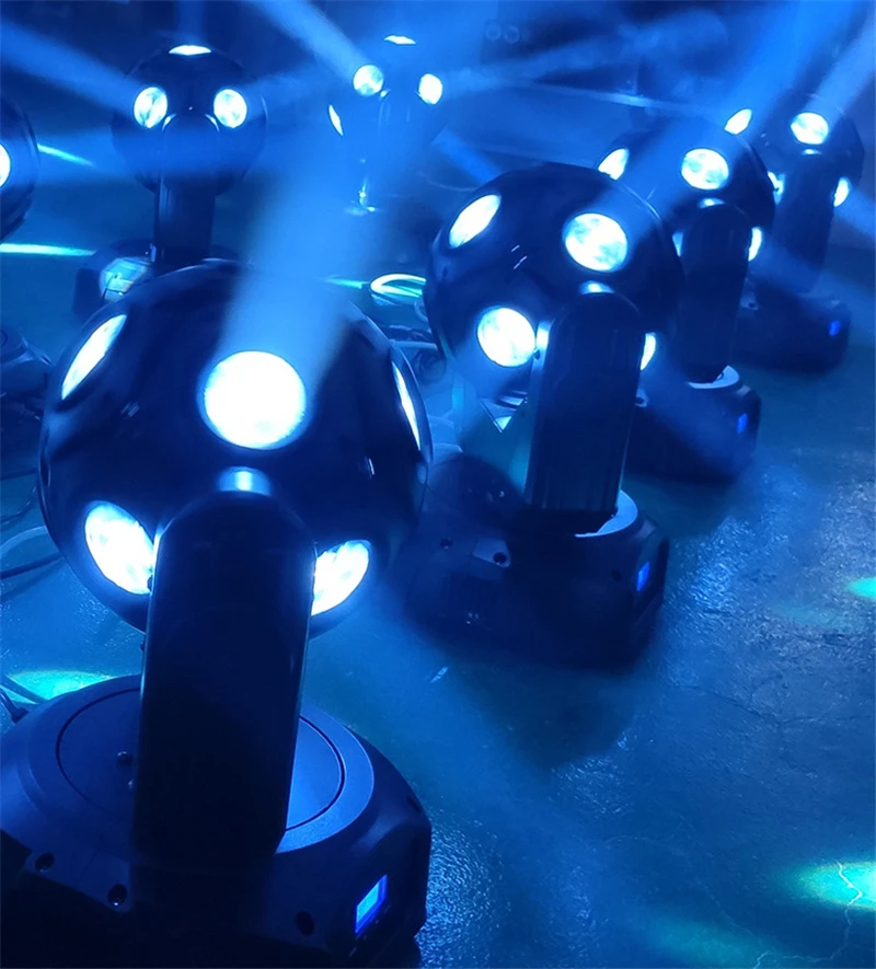 12pcs 12W RGBW  4in1 LED ball beam light unlimited PAN/TILT movement Dj Disco Light
