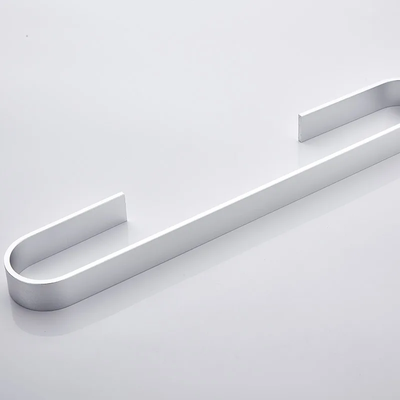 
Wholesale manufacturer silver towel rack 60cm aluminum bathroom single towel bar bath towel rail 