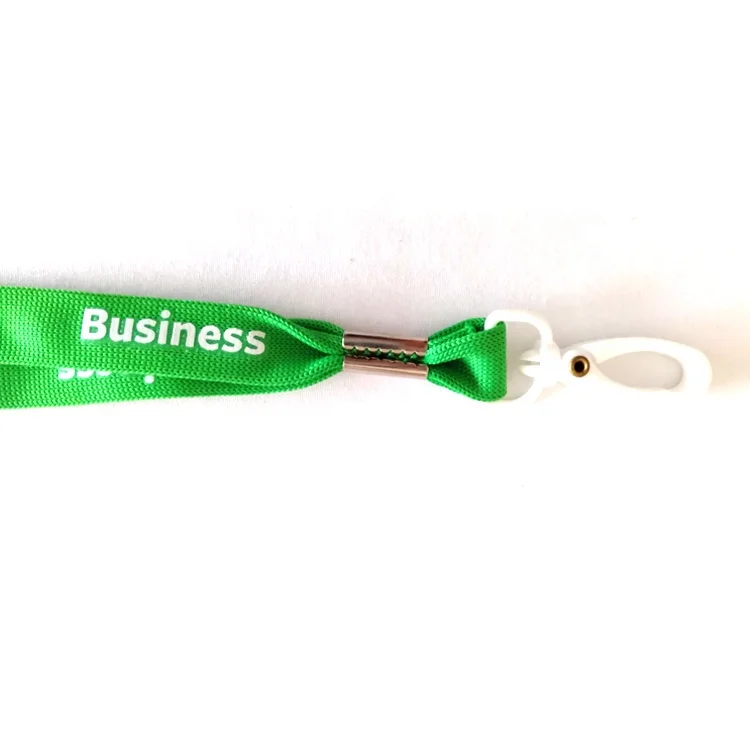 Custom heat transfer or silk screen printing or jacquard process Logo webbing lanyard Commercial support
