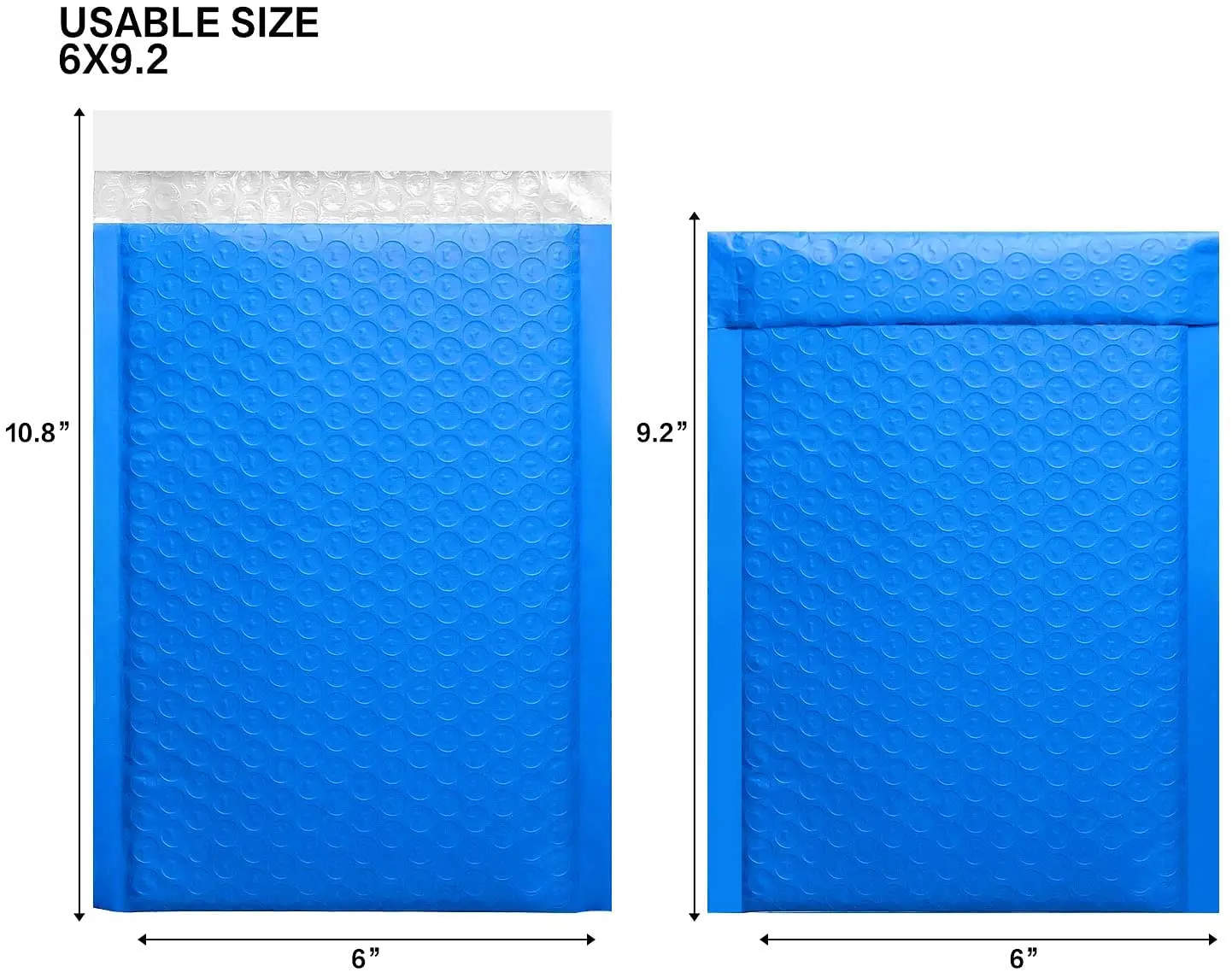 Custom Designer  blue colors Shipping Envelopes Mailing Bags Self Seal Adhesive Padded Packaging Poly Bubble Mailers