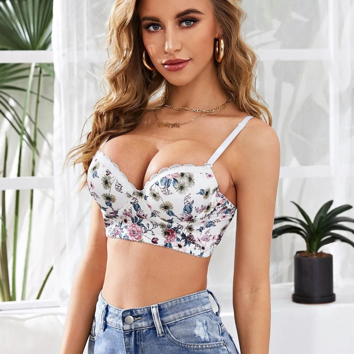 Ladies work out clothing inner new model bra
