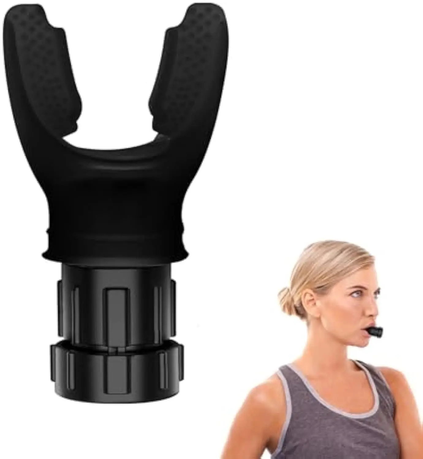 Sport use Portable Muscle Trainer with Resistance Adjustable breather respiratory muscle trainer  Plastic deep breathing trainer