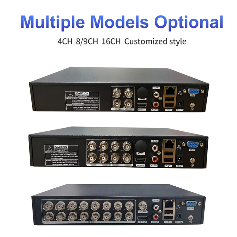 5 IN 1 Security System XVR H.265 4 8 16 Channel 5MP Surveillance CCTV DVR for Camera