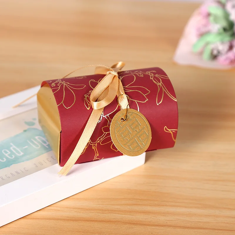 wine red blue white paper treasure chest candy box favor boxes for wedding party giveaways supplies guests