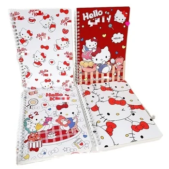 4 Pieces Back To School Hello kt Notebook Kawaii Pochacco Kuromi Anime Student Stationery A5 Daily Weekly Planner Office Kids