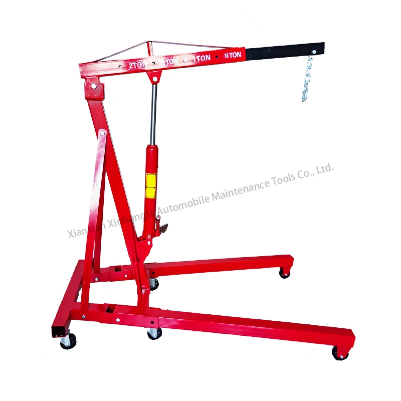 Workshop 2 Ton Hydraulic Engine Shop Car Lift Crane Hydraulic Folding Engine Crane