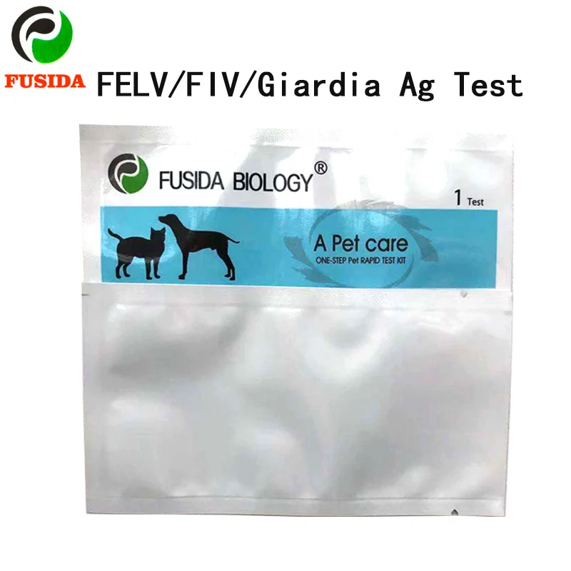 Triple feline FELV/ FIV/Giardia veterinary Rapid Test Kit