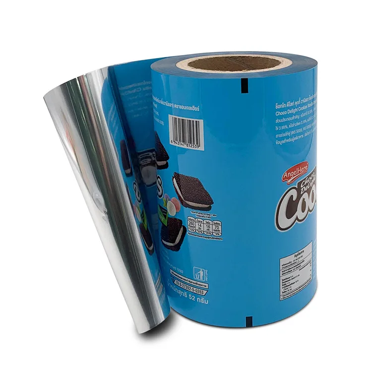 Factory OEM Customized Printed Snack Candy Sachet Packaging Roll For Auto Packing Stretch Plastic Bopp Lamination Plastic Film