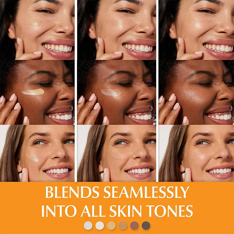 OEM skin care sunscreen with Gentle Zinc Oxide Protection for Sensitive Skin Tinted Mineral Face Sunscreen SPF 35
