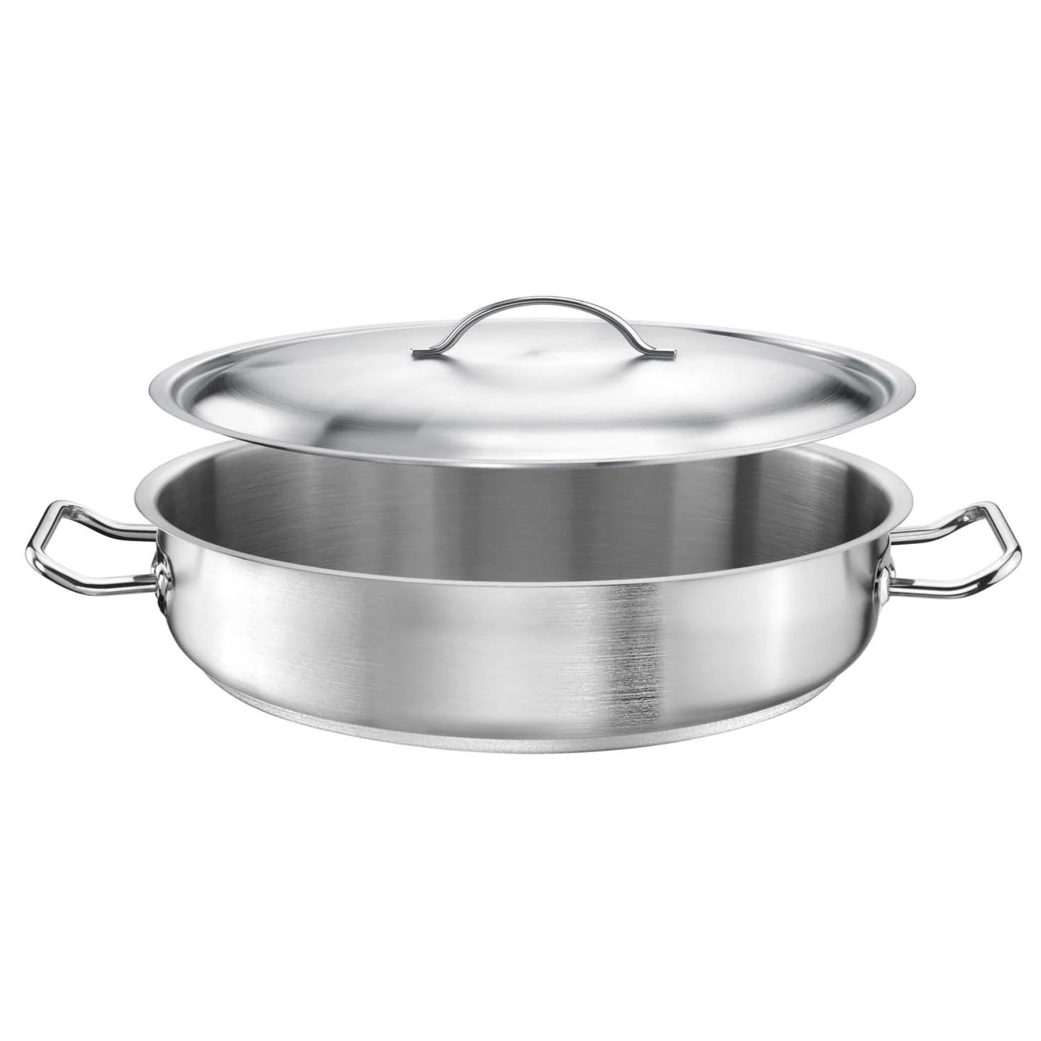 Wholesale Custom Brazier/Braising Pot Servierpfanne 28 cm Induction Saucepan Composite Frying Pan Cookware Soup Cooking Pots