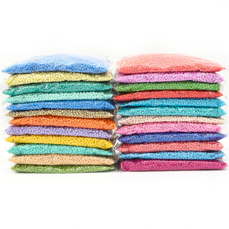 Bulk Bag Wholesale 42 Color Painted Czech Round Glass Seed Beads 2mm for DIY Bracelet Necklace Jewelry Making Accessories BBG067