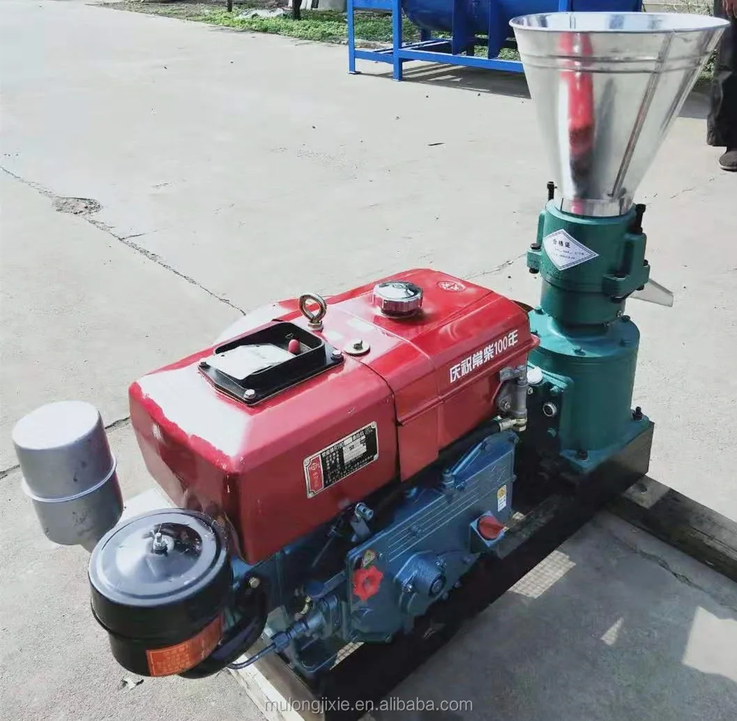 
8HPanimal feed+processing+machines poultry feed making machine chicken feed pellet machine 50-100KG 