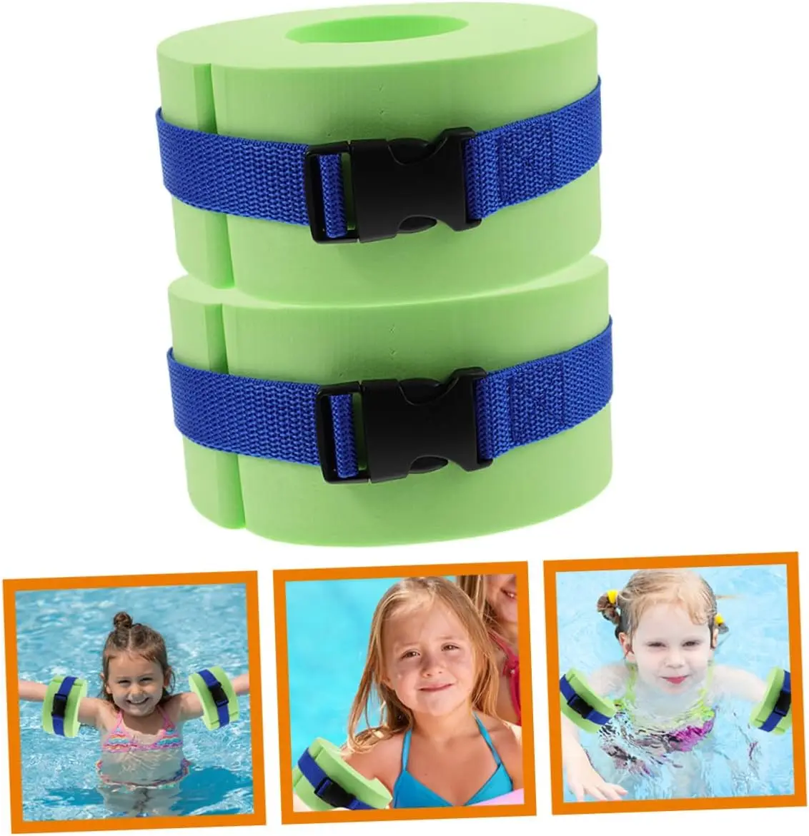 EVA Aquatic Foam Cuffs-Water Floats for Ankles & Arms Swim Discs & Sleeves for Better Buoyancy