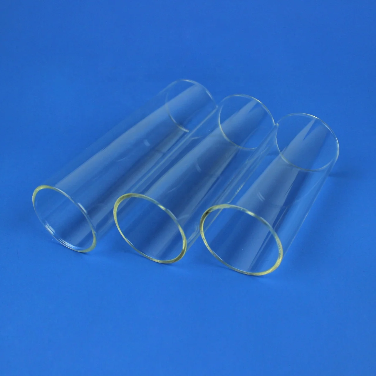 HM High temperature heat resistant large diameter UV lighting optical fused clear quartz glass cylinder capillary test pipe