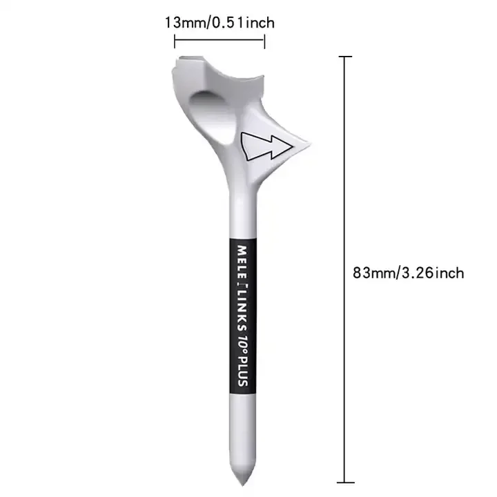 Mele Golf 10 Pack Of Pink Premium 10 Degree 83mm Golf Tees Reducing Spin And Slice Perfect Accessory For Golfers