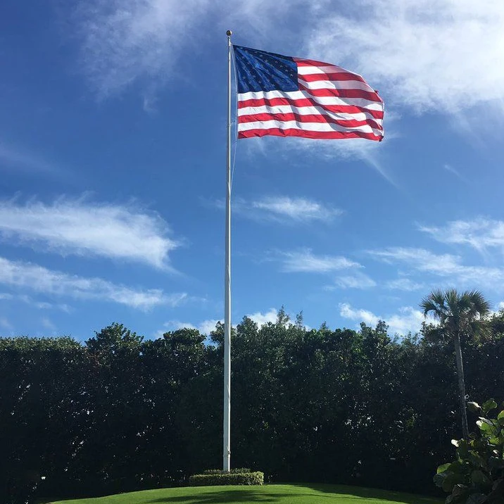 Factory Direct Price Flagpole Halyard Rope Tapered Aluminium Flagpole