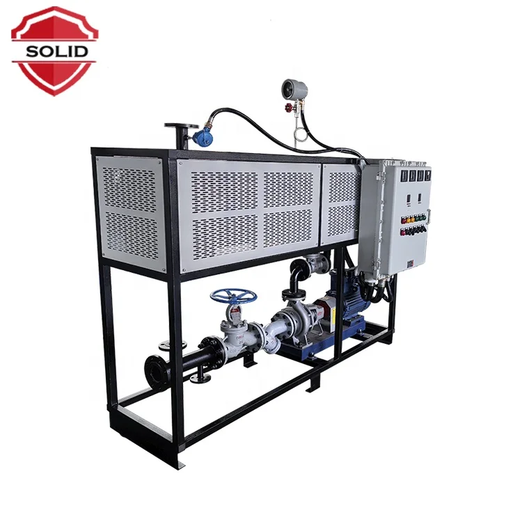 High technological standards Flange connection hot oil electric heater for Building heating