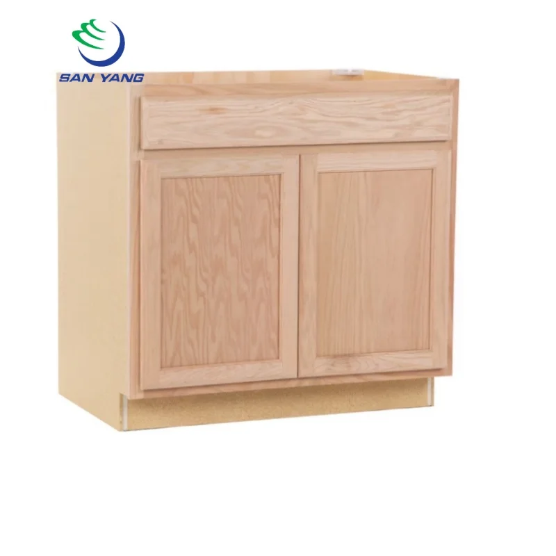 Semi-custom Painted Finish Shaker Cabinet Natural Wood Stained CARB-2 White Oak Framed Kitchen Cabinet Vietnam Factory Sale
