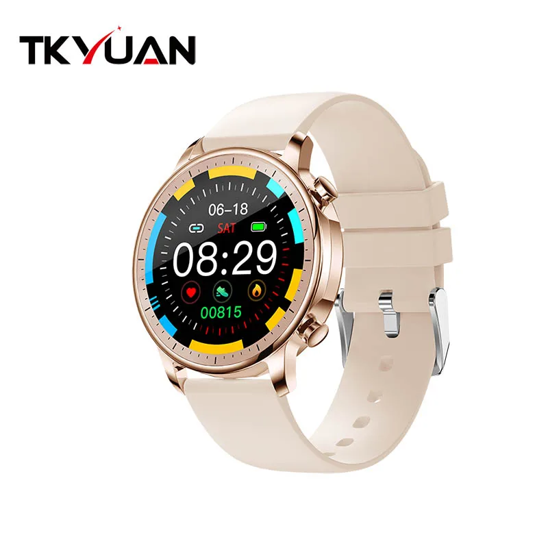 Round Full Touch Smart Watch V23 Fitness Watch For Women And Men Smart Wristwatch Multi Sport Mode Alarm Clock Fitness Bracelet