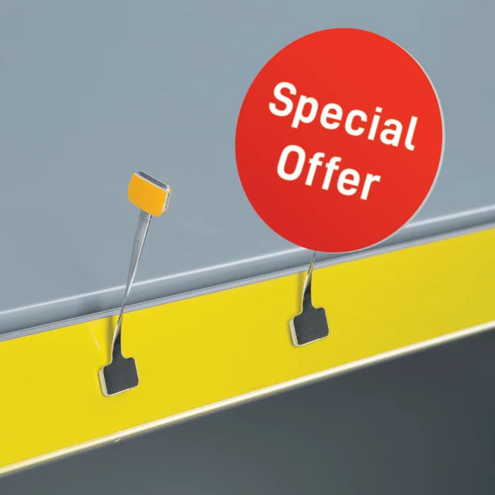 Wholesale Custom Shelf Display Promotion Display Plastic Swing Strip Wobbler Sticker