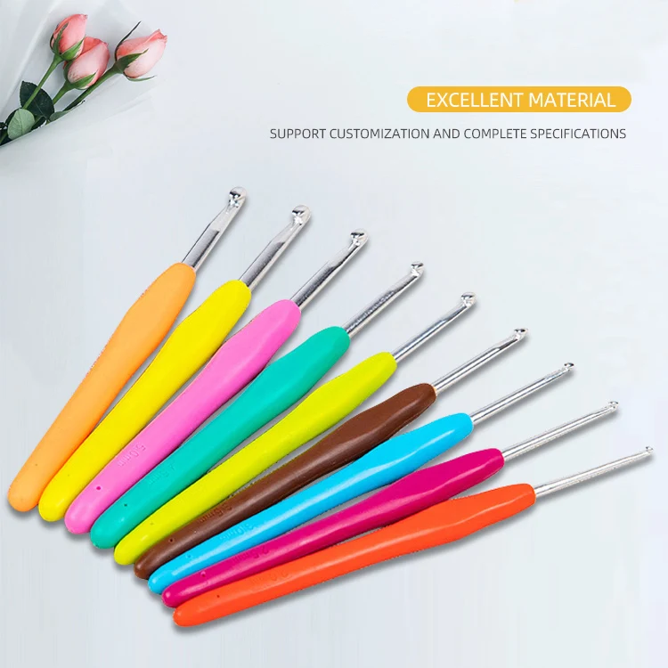 Hot Sale DIY Material Tool Aluminum Crochet Hook Set Knitting Needle kit For Hand Knitting