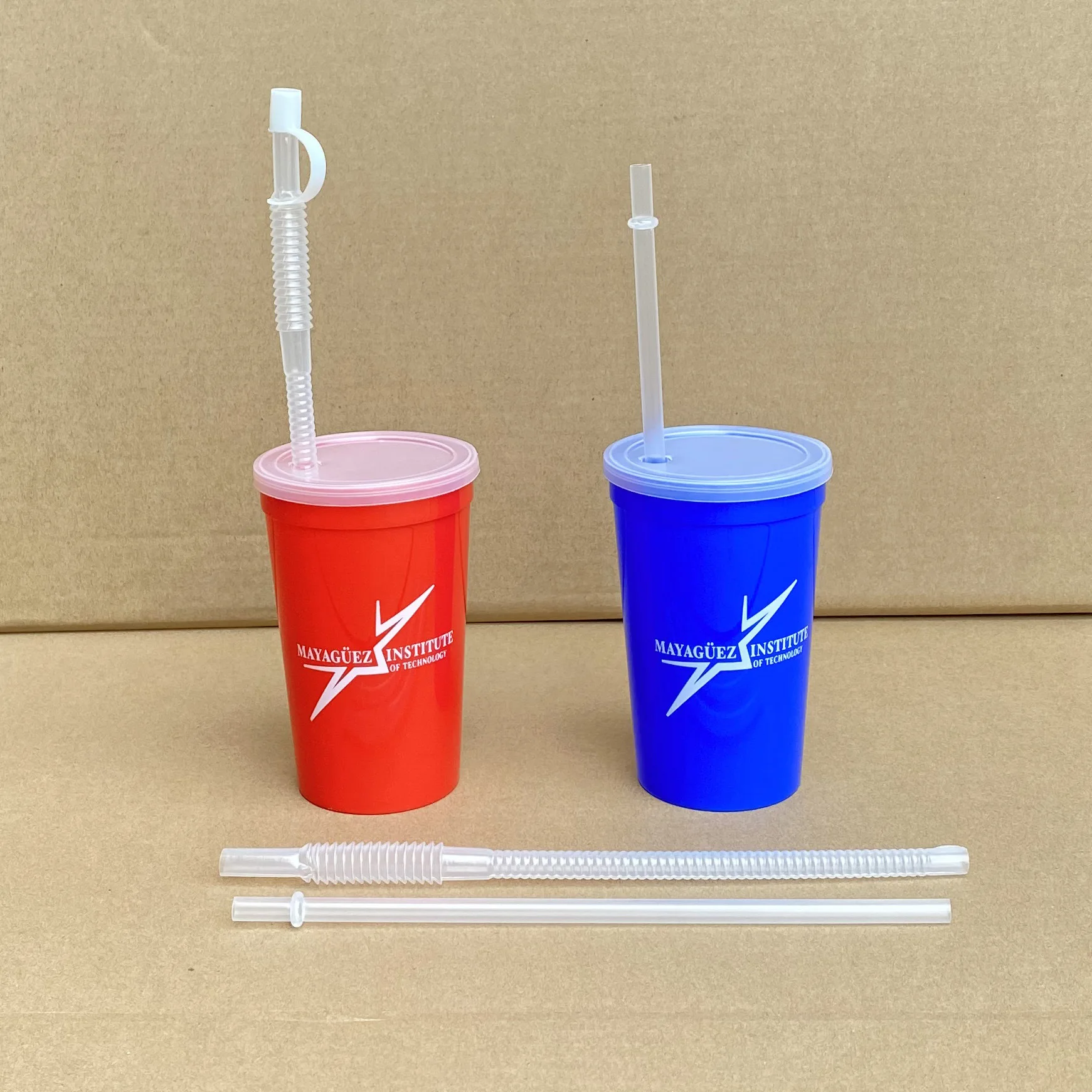 BPA free 16oz custom plastic cups with logo custom logo printed