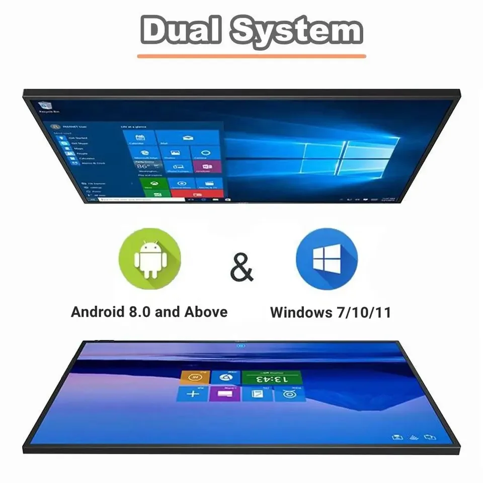 75 86 100 Inch Electronic Display Digital Interactive Glass Writing Board Lcd Smart Board TV Interactive Touch Screen Whiteboard