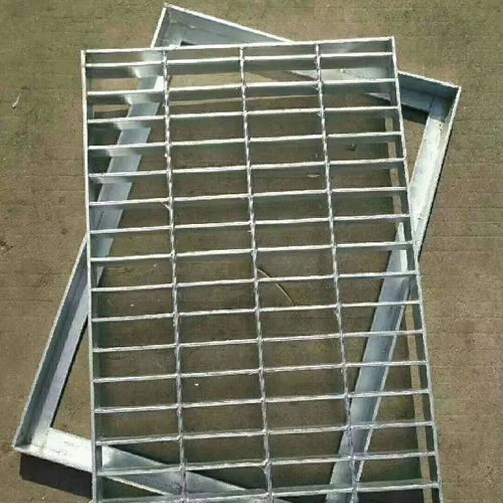Industry Heavy Duty drain cover steel open grid panels sidewalk China steel grating prices for drainage channel systems