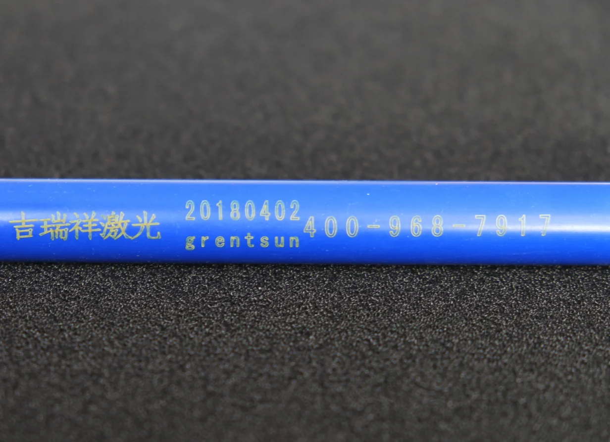 expiry date coding machine machine meter counting CO2 laser printing machine on PVC cable pipes extrusion line