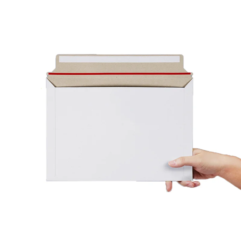 Oneji  A4 Size 12.6  X 9 Inch Recyclable Strong Self-Adhesive Sealing Kraft Paper Rigid Flat Cardboard Envelope