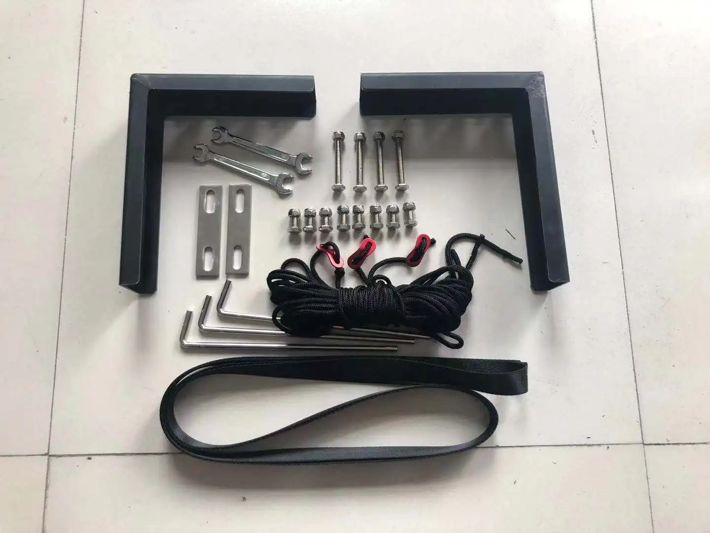 L High quality outdoor camping 270 degree awning 4x4 car tent with LED light