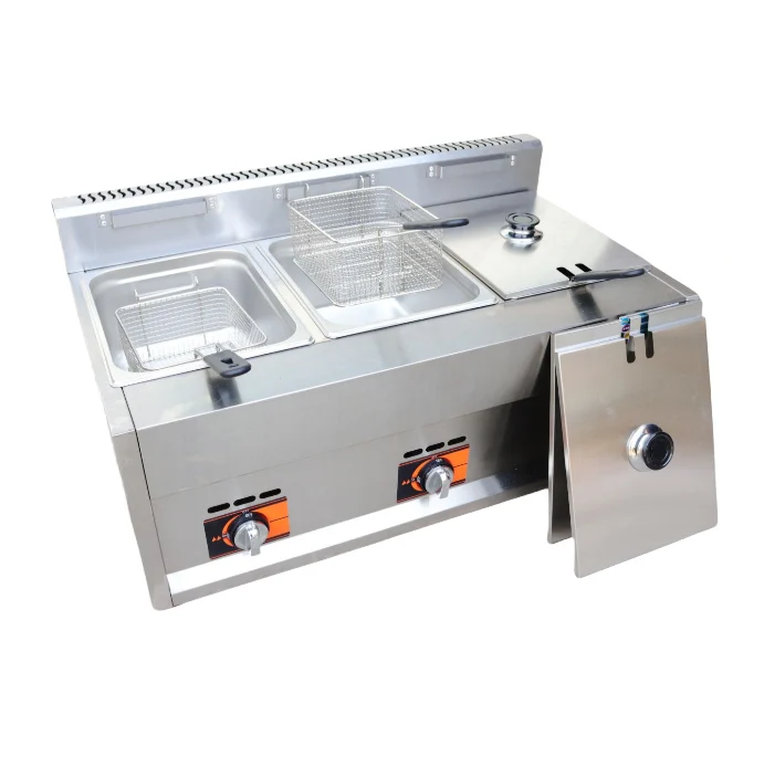 High Quality Materials Commercial Deep Fryer for Fried Chicken Stainless Steel Kitchen Equipment From China Supplier