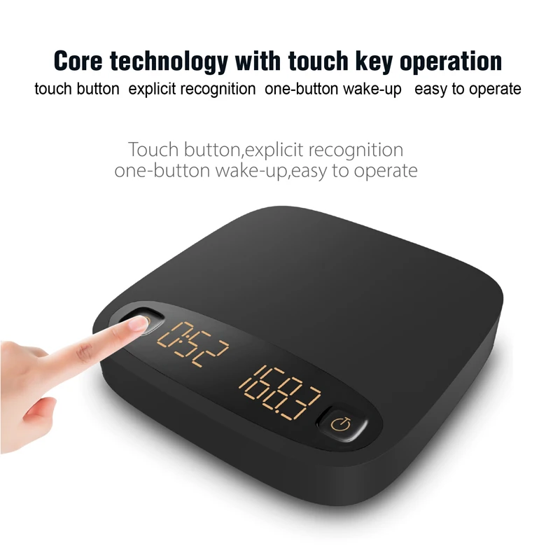 Wireless USB Batteries  Connectivity for Brewing Perfection 2000G 0.1G Multi Function Coffee Scale with Bluetooth