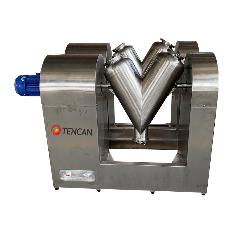 China Tencan 200L V-type Dry Powder Mixer, Lab Chemical Mixer