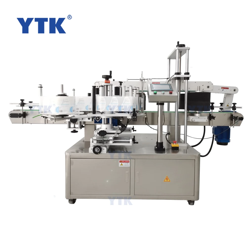 Automatic double side labeling machine,square bottle labeling machine,automatic labeler application front and back side labeling