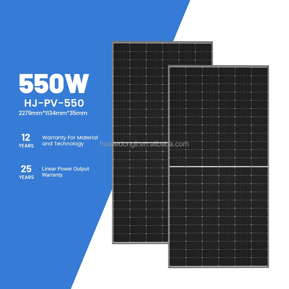 Solar Panel 550w 600w 440 Watts Placas Solares 410-420 550-560 Solar PV Panel Price from China