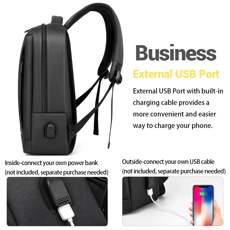 Custom oem waterproof Nylon 15.6 inch Computer men business college bag Slim travel mochilas laptop backpacks with usb