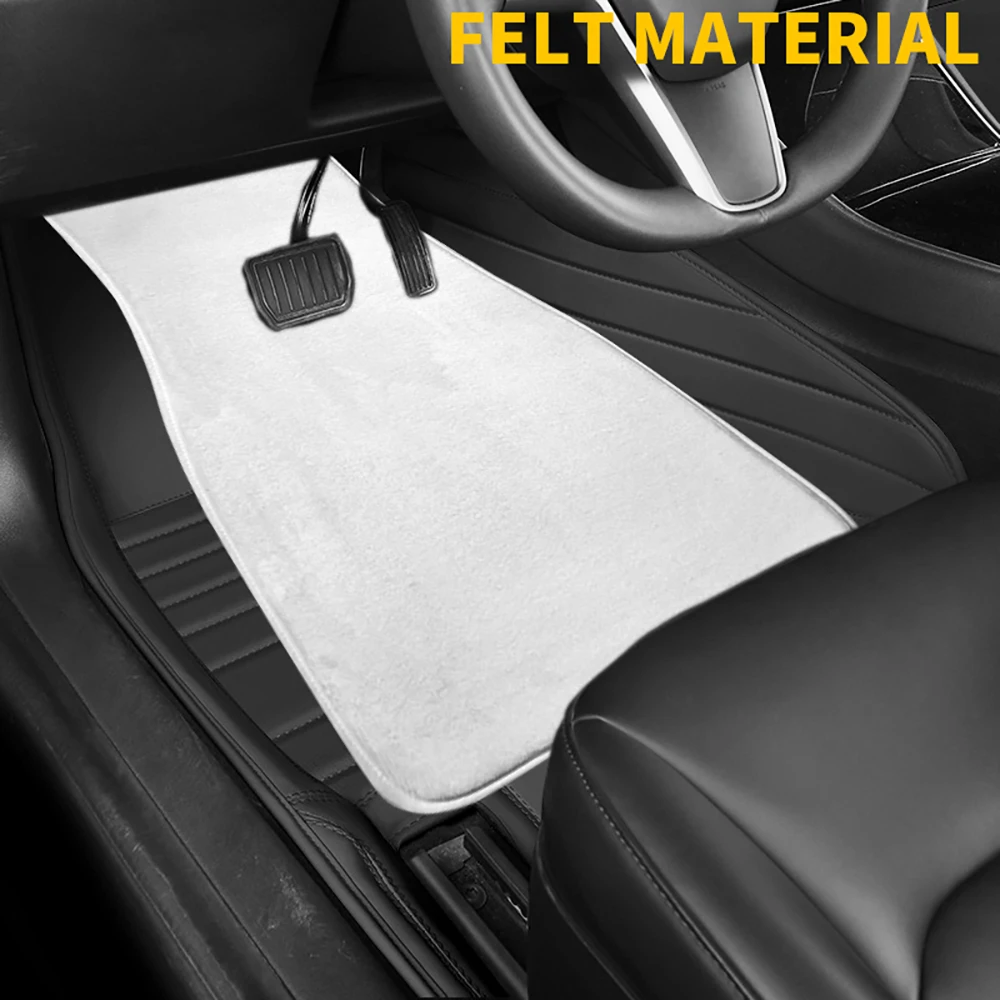 Wholesale Front Rear Universal Size Foor covering fancy felt car floor mats