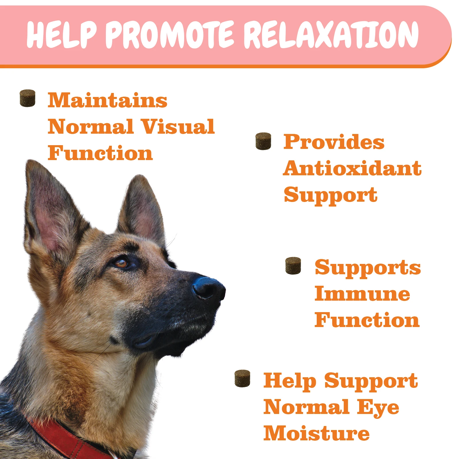 Hanyun OEM Tear Stain Support Soft Chews for Dogs -Health Multivitamin Dog Tear Stain-OEM/ODM Remover Organic Pet Supplement