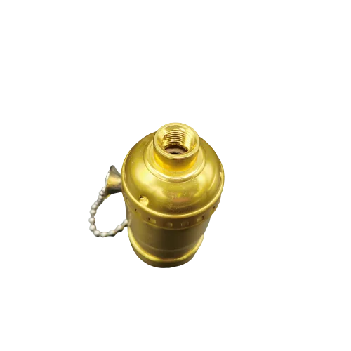 factory price golden Metal bulb lamp stock With zipper lamp holder
