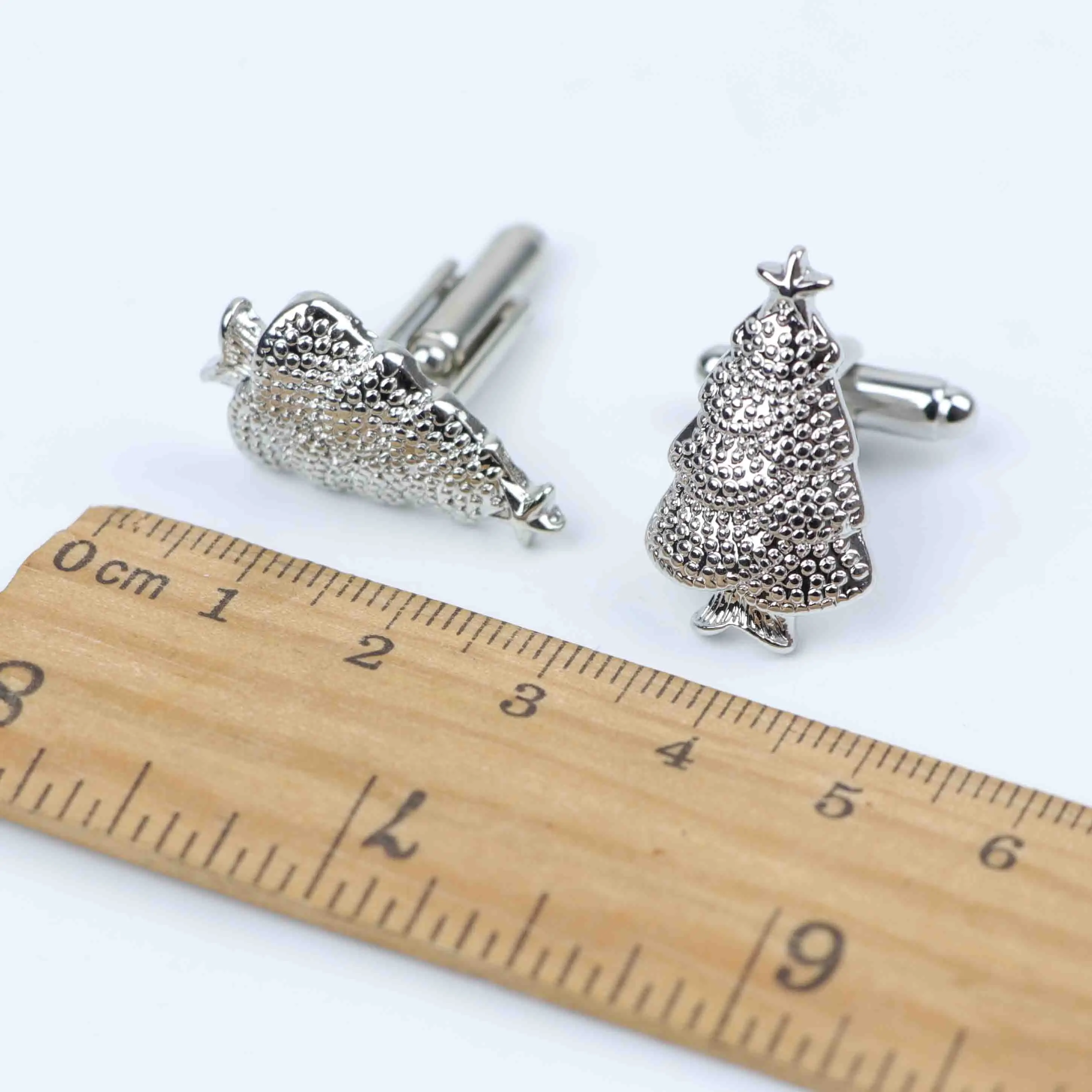 Christmas Laser Engraved Design Cufflink Luxury Cuff Buttons Silver Cuff Links Shirt Jewelry Winebottle Tree Snowflake