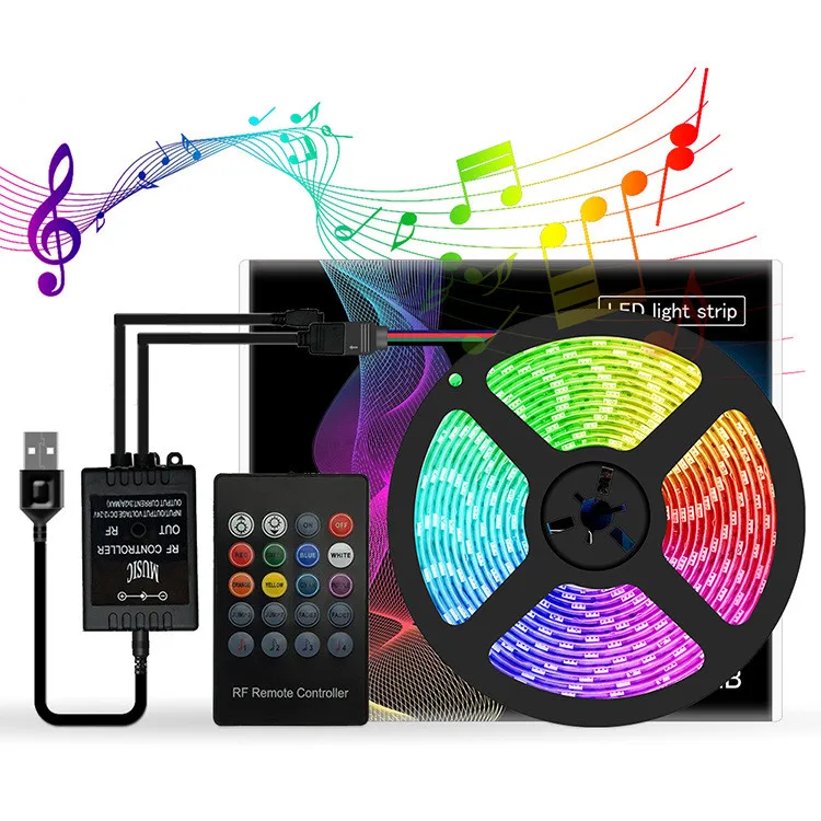 Лидер продаж светодиодный светильник 5 В 5050 RGB 3 кнопки USB мини-контроллер подсветка для телевизора